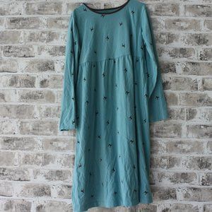 Lands' End Modest Girls Dress, Deer Print
